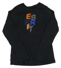 Černé triko s nápisem Esprit