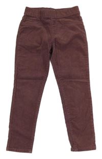 Fialové elastické manšestráky H&M