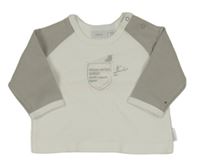 Bílo-šedé triko s nápisem Mexx