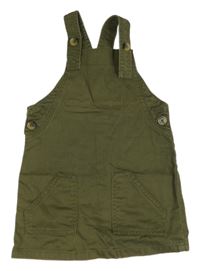 Khaki plátěné laclové šaty M&Co.