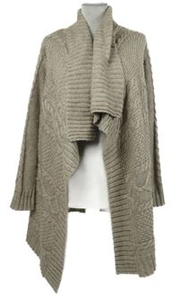 Dámský béžový svetrový vlněný cardigán C&A