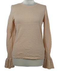 Dámský světlerůžový lehký kašmírový svetr s rozšířenými rukávy  Orsay 