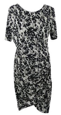Dámské černo-smetanové vzorované šaty H&M
