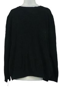 Dámský černý svetr se šněrováním Primark 