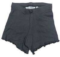 Šedé žebrované bavlněné kraťasy Primark