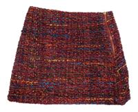 Vínovo-barevná melírovaná sukně M&Co.
