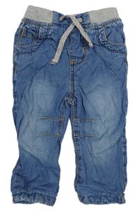 Modré podšité rifle s úpletový pasem Early Days