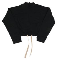 Černá crop mikina H&M