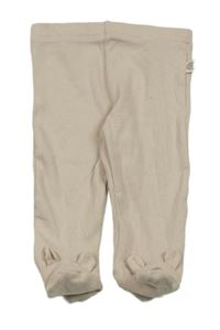 Béžové žebrované polodupky F&F