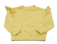 Žlutá mikina s volánkem Sinsay