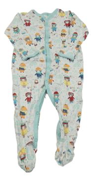 Bílý overal se zvířátky C&A