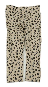 Béžové legíny s leopardím vzorem H&M