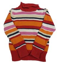 Barevný pruhovaný svetr x-mail