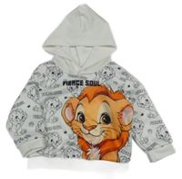 Bílá mikina se lvem a kapucí Shein