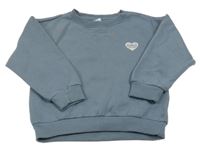 Modrá mikina se srdíčkem Dopodopo