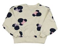 Smetanová oversize mikina s Minnie Sinsay