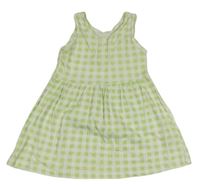 Světlezeleno-bílé kostkované šaty Primark