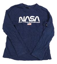 Tmavomodré triko NASA