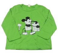 Zelené triko s Mickeym