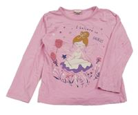 Růžové triko s baletkou