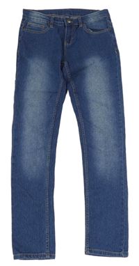 Modré skinny teplákové rifle Y.F.K.