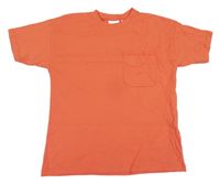 Oranžové tričko s kapsičkou Zara