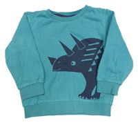 Modrá mikina s dinosaurem Bluezoo
