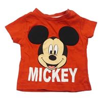 Červené tričko s Mickeym zn. Disney