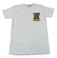 Bílé tričko s medvídkem Barrow