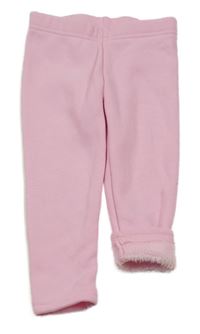 Světlerůžové zateplené legíny Lily & Dan