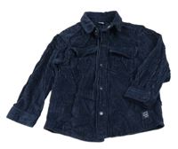 Tmavomodrá manšestrová košile Tu