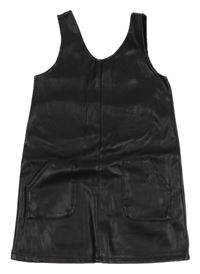 Černé koženkové šaty Primark