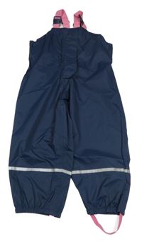 Tmavomodré nepromokavé laclové kalhoty Papagino