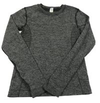 Šedé melírované funkční triko Yigga