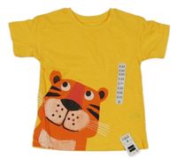 Nové - Žluté tričko s tygrem Dunnes