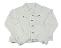 Bílá riflová crop bunda Next 