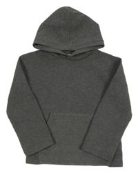 Tmavošedá mikina s klokankou a kapucí H&M