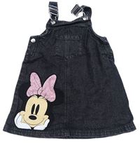 Černošedé riflové šaty s Minnie a kapsou George