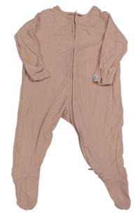 Světlerůžový žebrovaný overal John Lewis