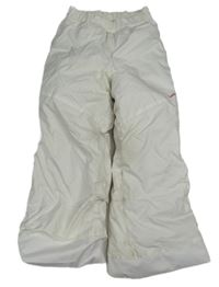 Bílé šusťákové funkční zimní oteplovačky Wed'ze