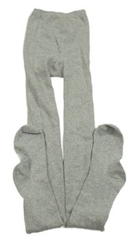 Šedé melírované punčocháče