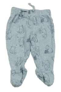 Modré melírované polodupky s Pú George