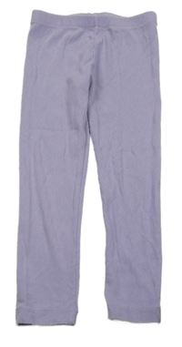 Levandulové žebrované legíny George