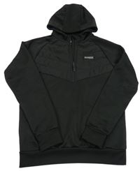 Černá thermo mikina s logem a kapucí MCKENZIE