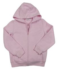 Růžová propínací mikina s kapucí zn. Primark