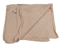 Růžová perforovaná pletená deka M&S