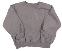 Fialová oversize mikina s měsícem George