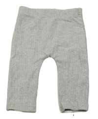 Šedé melírované žebrované legíny George