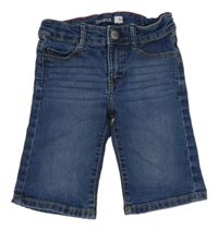 Modré riflové slim kraťasy Okaidi