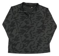 Tmavošedá army sportovní mikina Ergeenomixx